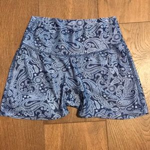 High-waisted athletic shorts